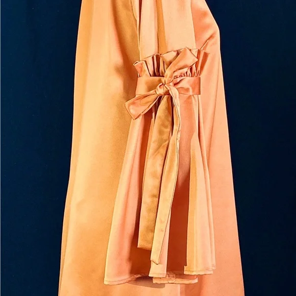 Gianni Bini Semi-Formal Mini in Mango Satin - Picture 2 of 4